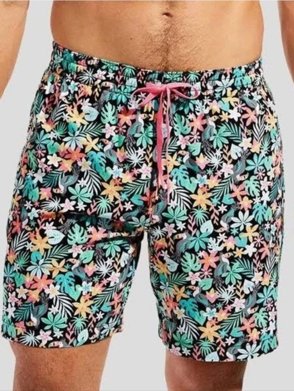 Chubbies The Bloomerangs 7” Swim Trunks Parrot Mens Medium